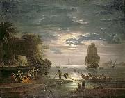 Claude-joseph Vernet The Night painting